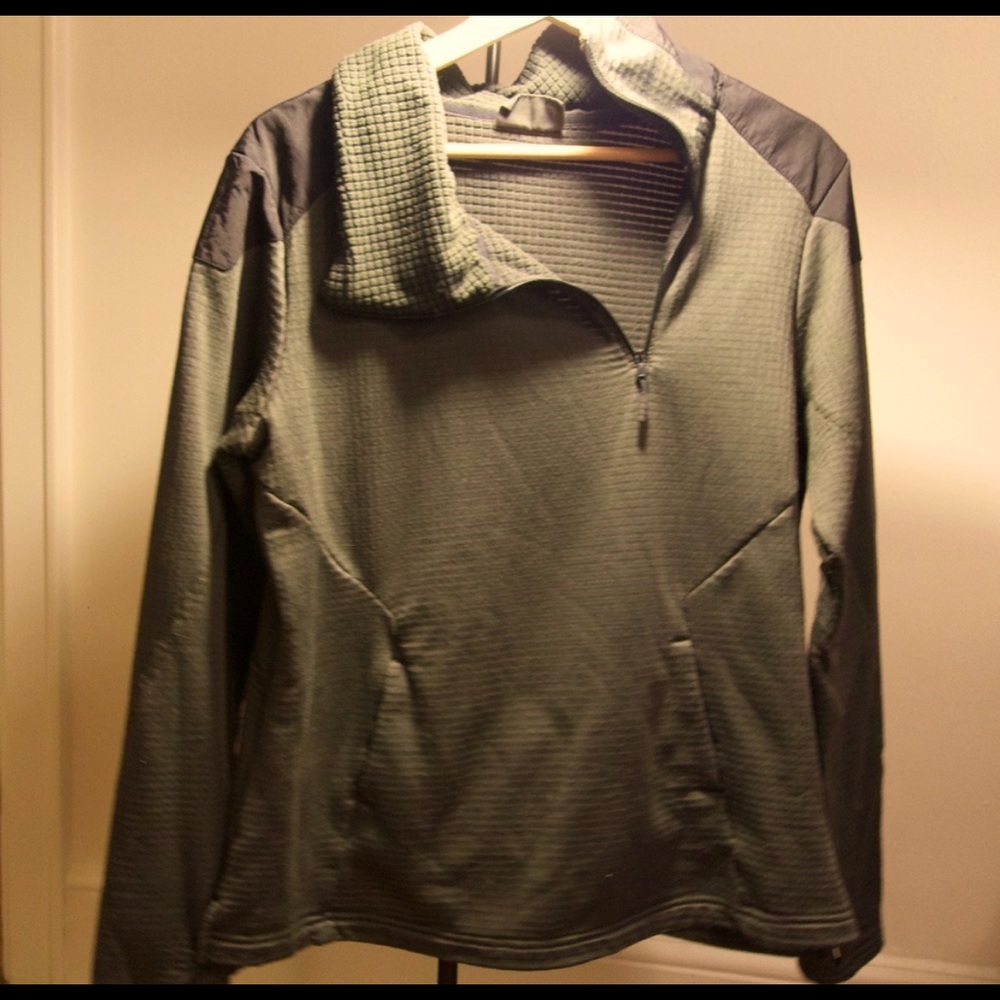 Triple Aught Design Storm Pullover, XL, Green/Gray